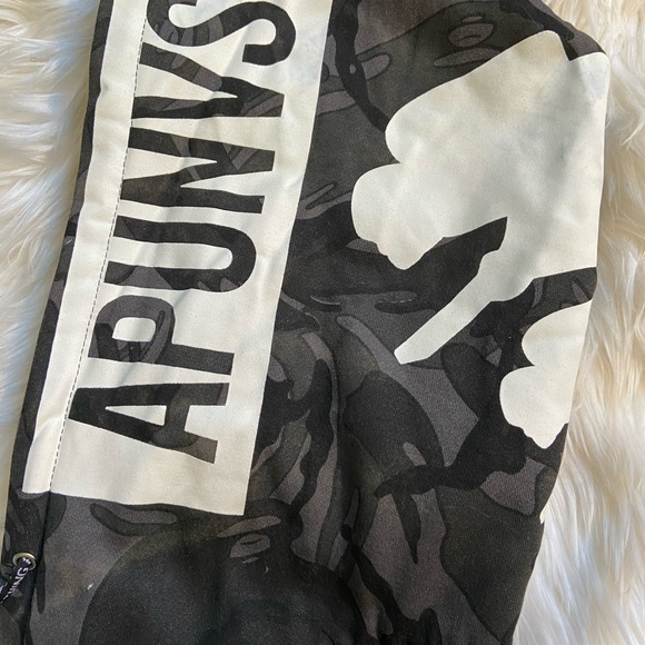 Black bape varsity jacket